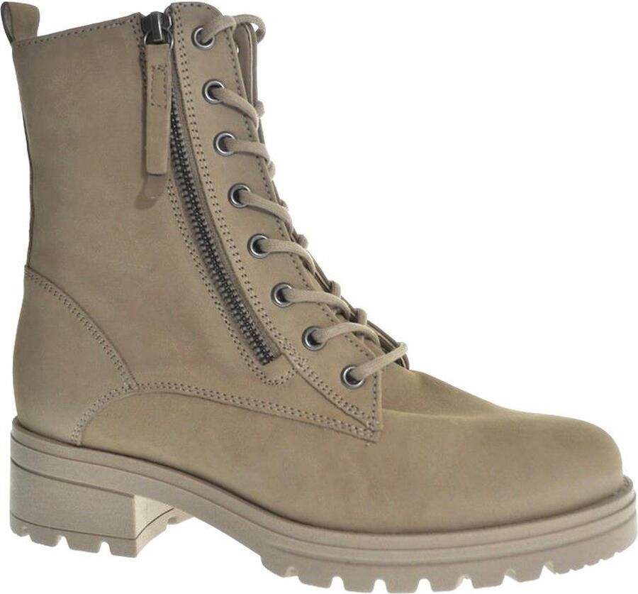 Gabor Beige Suède Veterschoen Beige Dames - Foto 2
