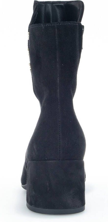 Gabor Zwarte Suède Laars met Gouden Details Black Dames - Foto 9