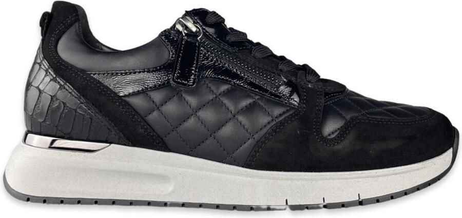 Gabor 528 Lage sneakers Leren Sneaker Dames Zwart - Foto 16