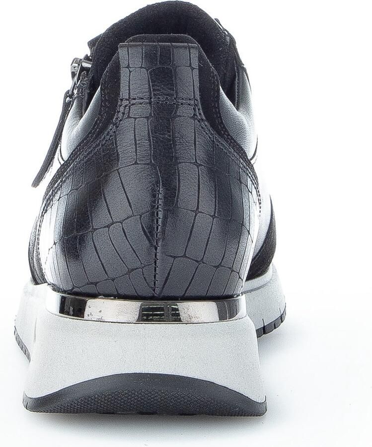 Gabor 528 Lage sneakers Leren Sneaker Dames Zwart - Foto 6