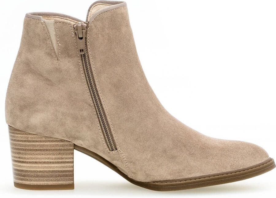 Gabor 990 Enkellaarsjes Enkelboots met rits Dames Taupe - Foto 4