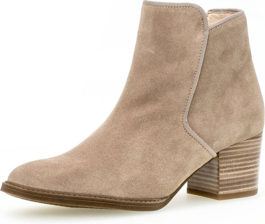 Gabor 990 Enkellaarsjes Enkelboots met rits Dames Taupe - Foto 3