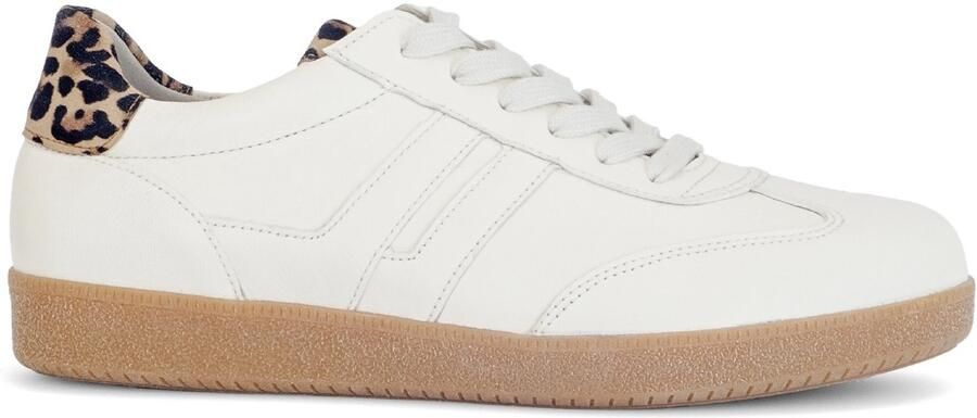 Gabor -art-83.300 21-sneaker-leer--offwhite-panterprintje-veter-dames