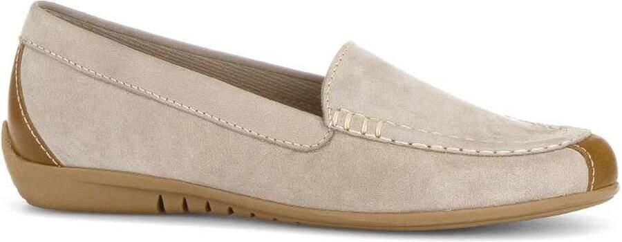 Gabor art. 84.260 12 zand nubuck cognac leer instapper dames