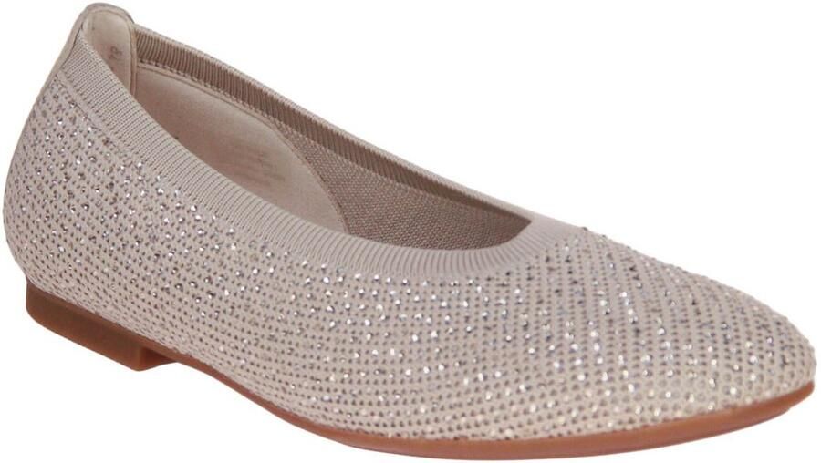 Gabor Ballerina Beige Steentjes