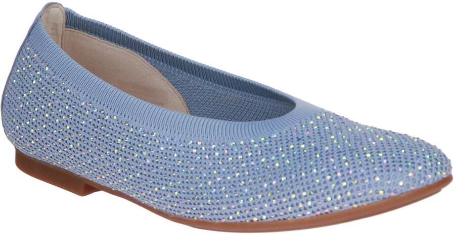 Gabor Ballerina Blauw Steentjes