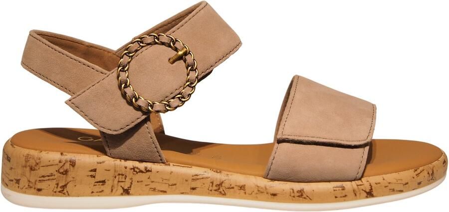 Gabor Sandalen Plat Sandalen Plat beige