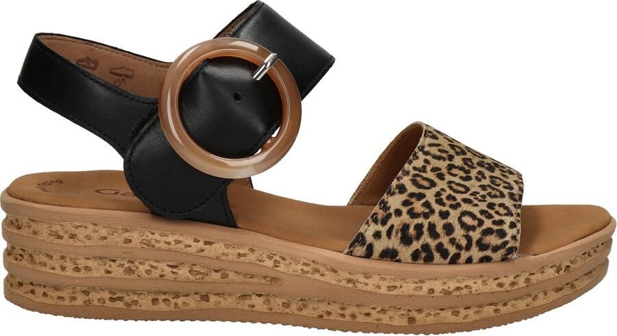 Gabor Best Fitting dames sandaal Zwart bruin