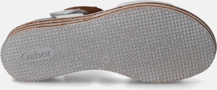 Gabor Beige Leren Sandalen Comfortabele Ronde Vorm Beige Dames - Foto 9