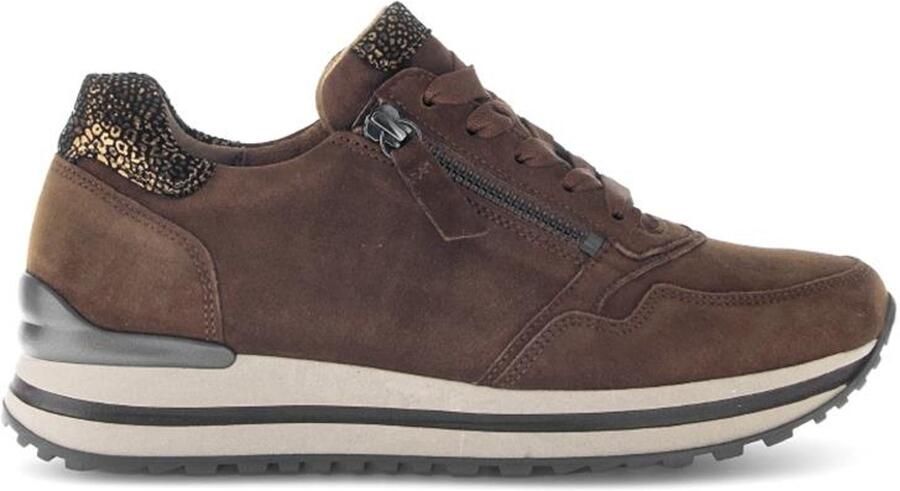 Gabor Sneakers met sleehak Turijn vrijetijdsschoen halfschoen veterschoen gepolsterde schacht h-breedte