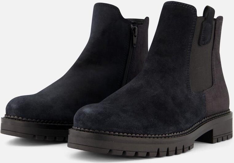Gabor Suède Chelsea Boot met Metallic Detail Blue Dames - Foto 2