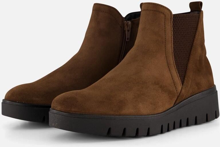 Gabor Korte Laars 72.061.41 Whisky Bruin Suède Wijdte H