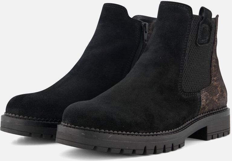 Gabor Chelsea boots zwart Suede Dames
