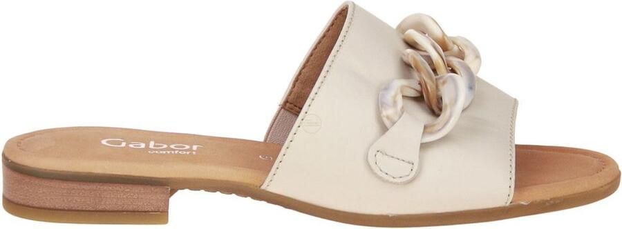 Gabor Comfort Beige Slipper G-leest