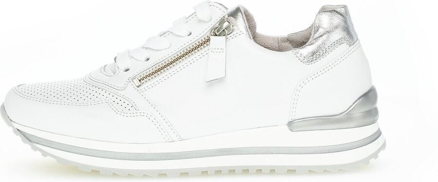 Gabor Witte Zilveren Leren Sport Basket Multicolor Dames - Foto 12