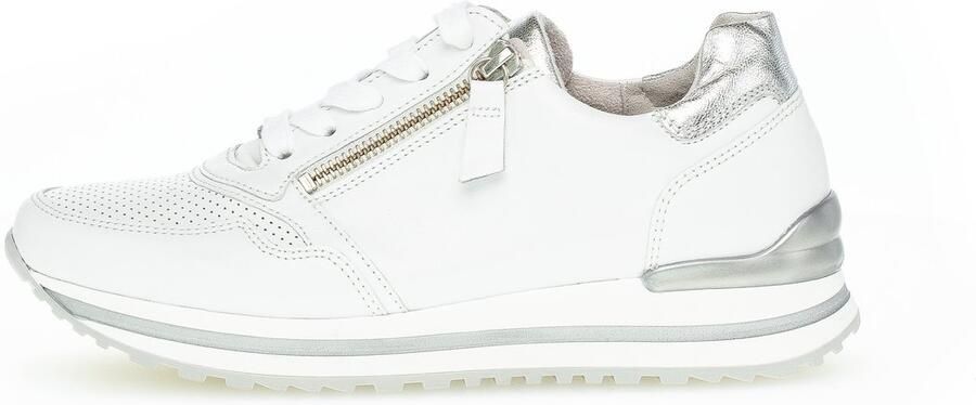 Gabor Witte Zilveren Leren Sport Basket Multicolor Dames - Foto 12