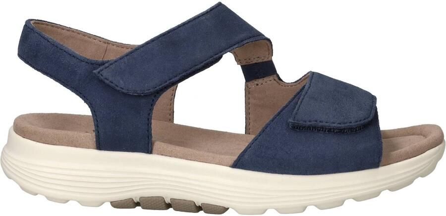 Gabor 86.815.36 Rolling Soft Sandalen Blauw Suede Dames Blauw