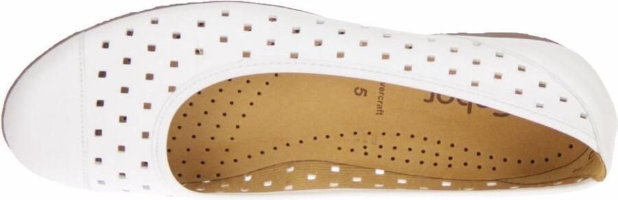Gabor Ballerina Shoes w holes Wit Dames - Foto 10