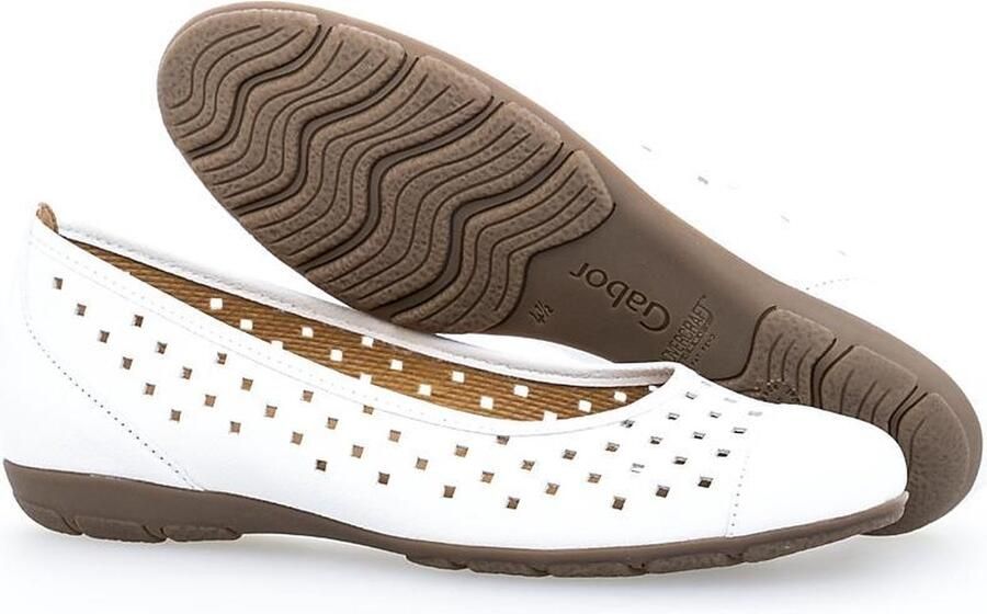 Gabor Ballerina Shoes w holes Wit Dames - Foto 7