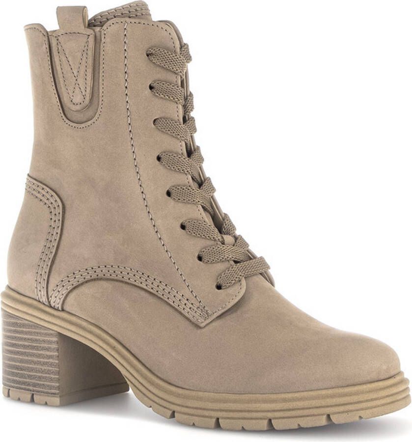 Gabor Ecru Nubuck Veterschoenen Beige Dames