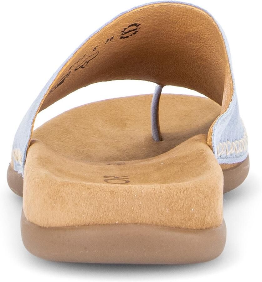 Gabor -Dames blauw licht slippers & muiltjes