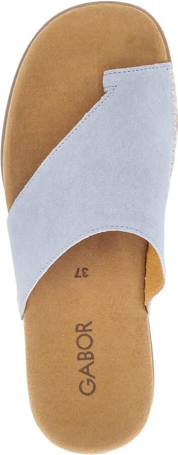 Gabor -Dames blauw licht slippers & muiltjes
