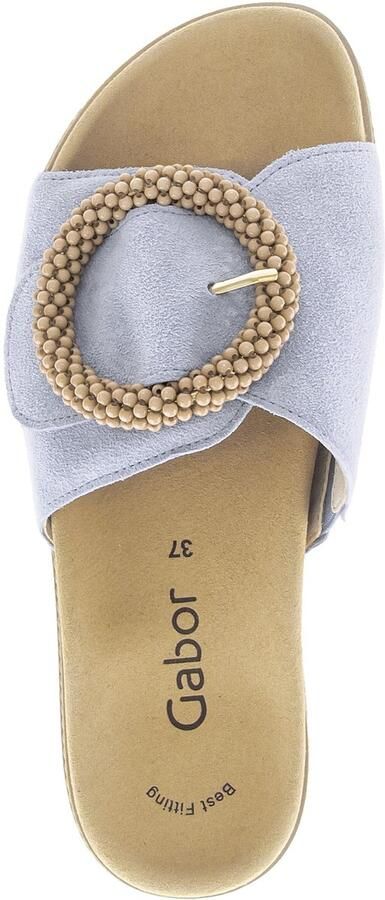 Gabor -Dames blauw licht slippers & muiltjes - Foto 4