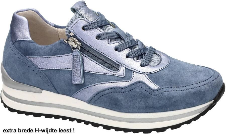Gabor -Dames blauw licht sneakers