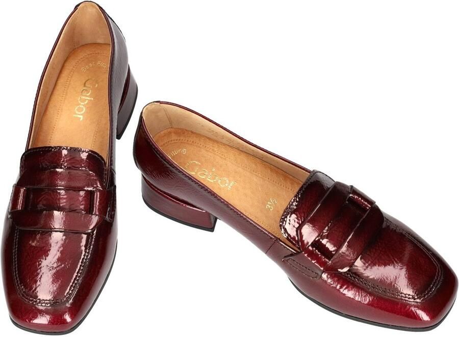 Gabor -Dames bordeaux ballerina's & mocassins