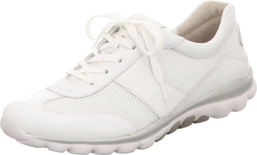 GABOR Veterschoen 'Komfort Schnürschuh Damen 86.946.50 Echtleder in weiß' wit