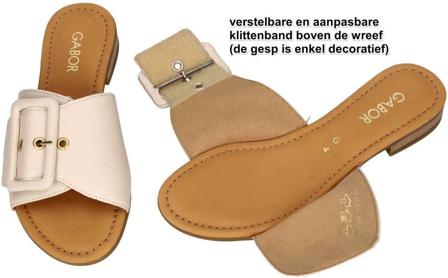 Gabor -Dames crÈme slippers & muiltjes - Foto 1