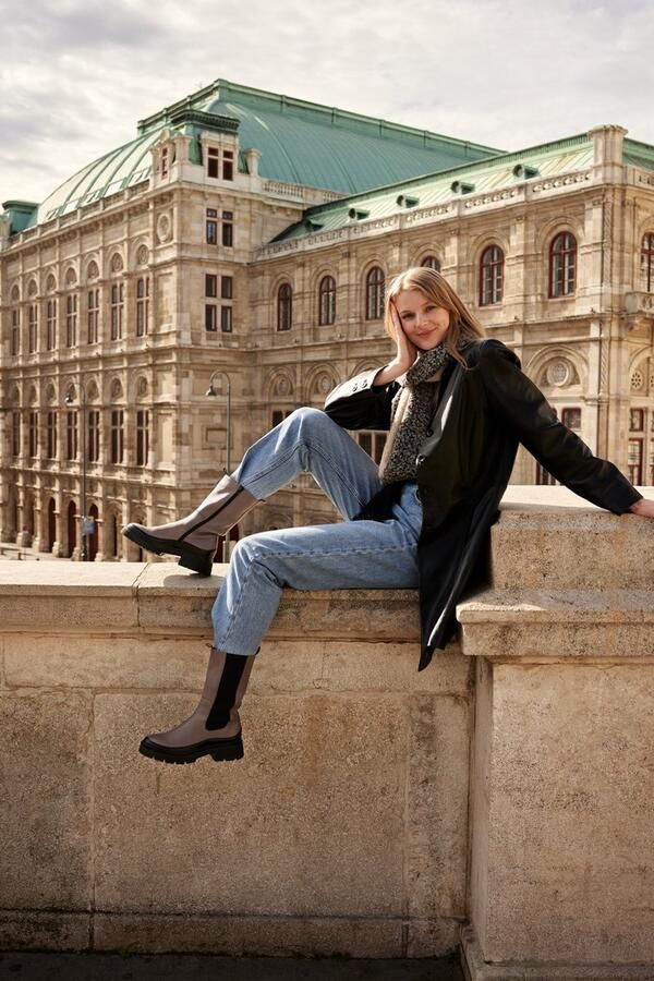 Gabor 834.1 Chelsea boots Enkellaarsjes Dames Taupe - Foto 6