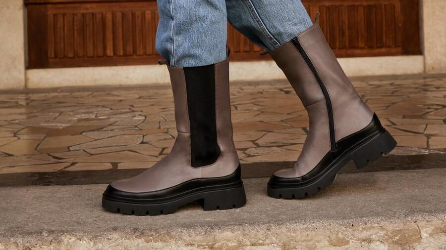 Gabor 834.1 Chelsea boots Enkellaarsjes Dames Taupe - Foto 9