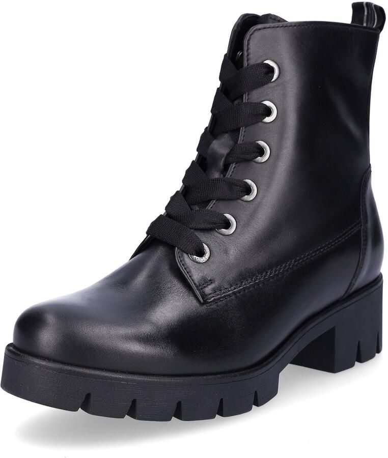 GABOR Veterboots Dames 711.3 Maat: 42 Materiaal: Leer Kleur: Zwart - Foto 3
