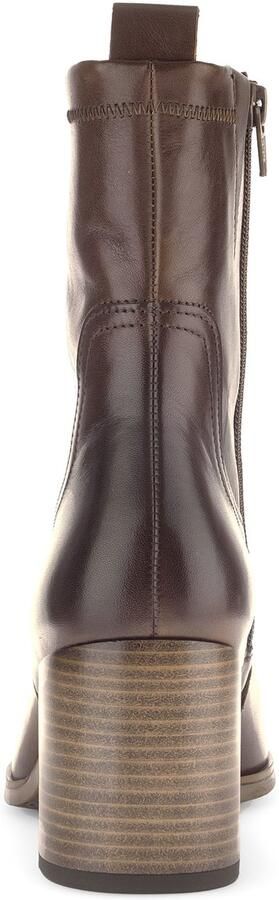 Gabor Elegante Leren Enkellaars Bruin Brown Dames