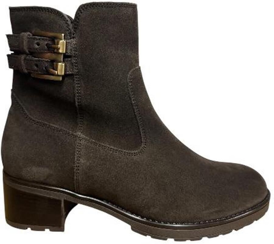 Gabor 8011.02.006 Enkellaarzen Bruin Suede Dames Bruin