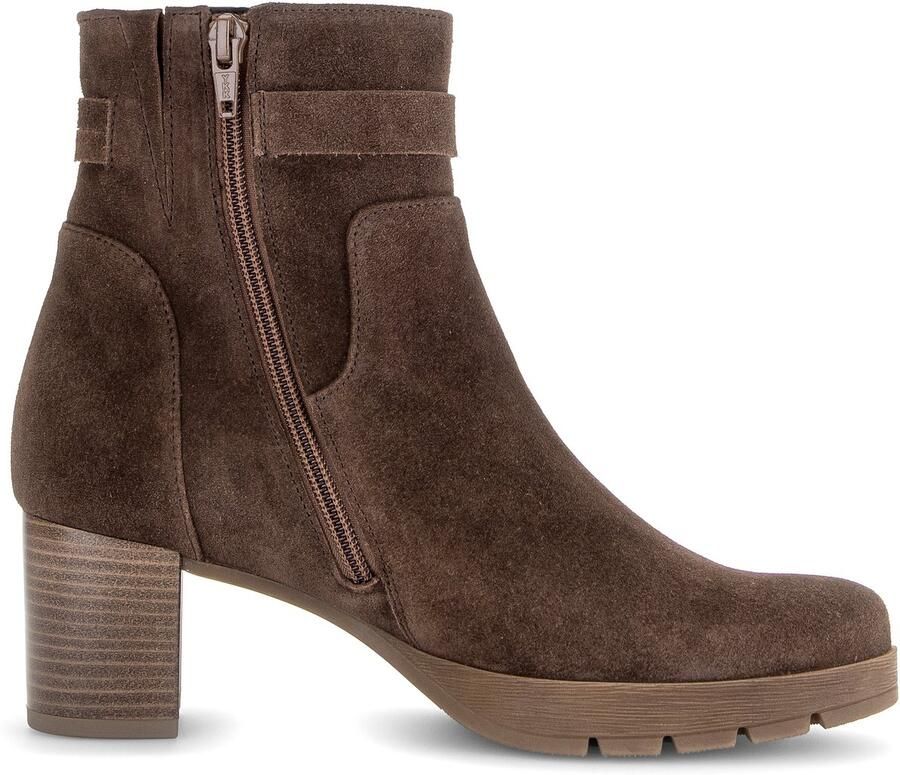 Gabor 8030.02.004 Enkellaarzen Bruin Suede Dames Bruin