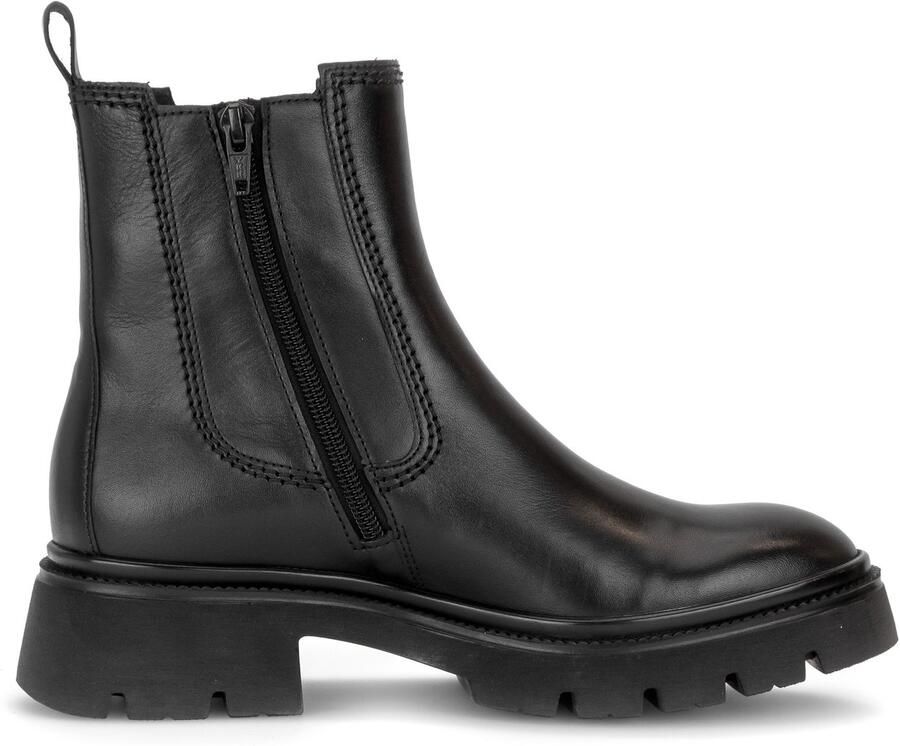 GABOR Chelsea boots 'Stiefelette Damen 8021.01.005 Echtleder in schwarz' zwart