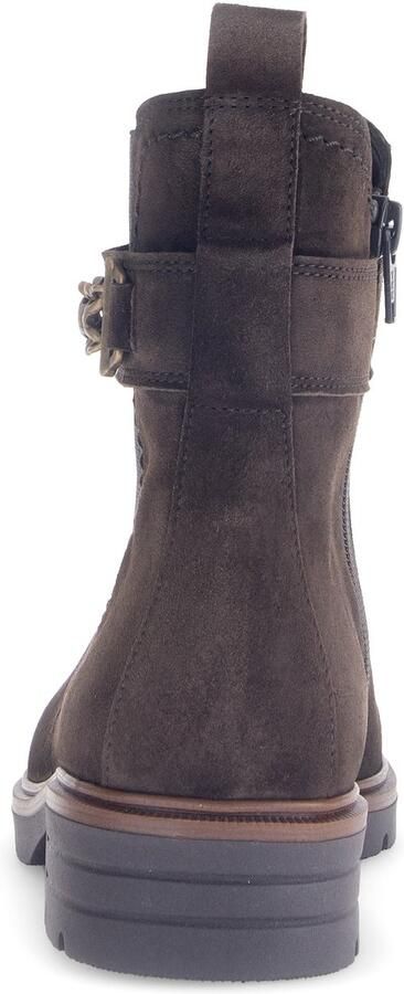 Gabor Chelsea-boots blokhak herfstmode enkellaars met decoratieve ketting aan de schacht