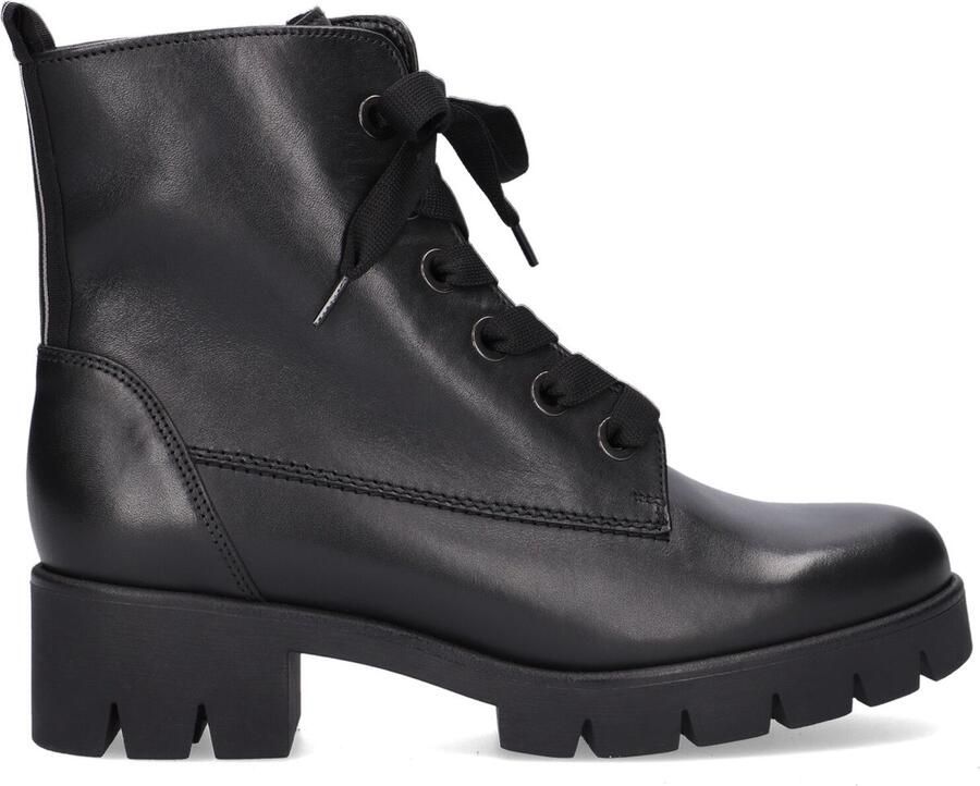 Gabor 711 Veterboots Laarzen Met Veters Dames Zwart