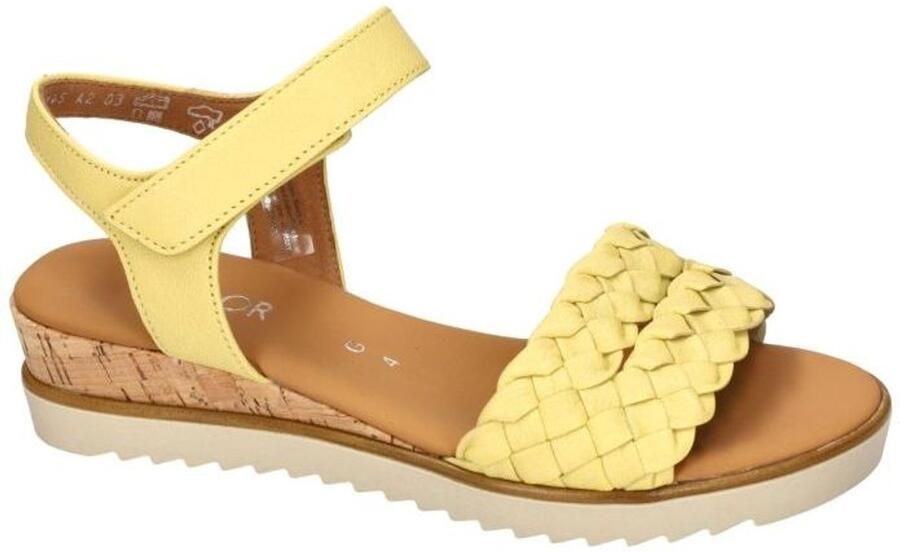 Gabor -Dames geel sandalen