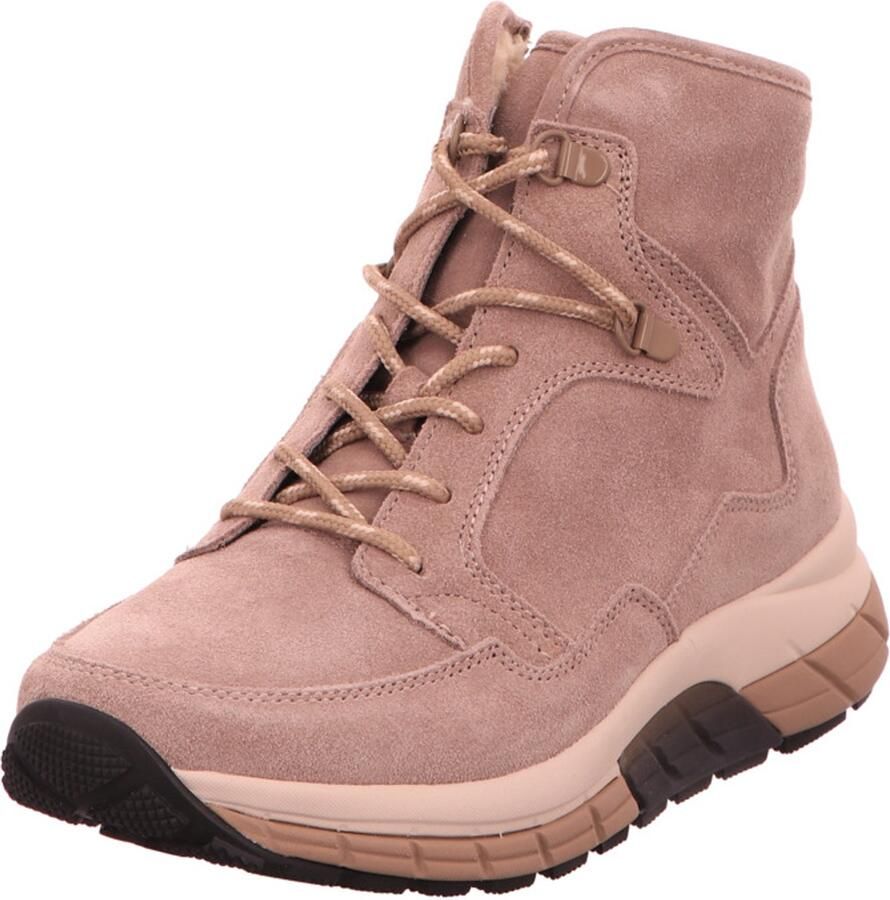 Gabor Rollingsoft Veterschoenen sleehak enkellaarsje met haken in bergbeklimmers-look