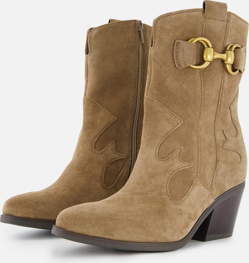 Gabor Trendy Cowgirl Laarzen met Luxe Uitstraling Beige Dames