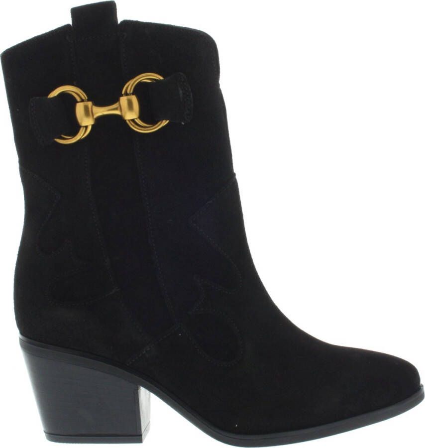 Gabor Zwarte Suède Westernlaarzen voor Dames Black Dames - Foto 2