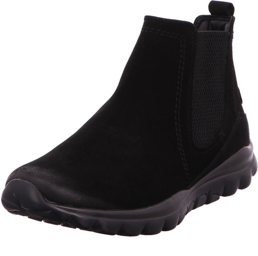 Gabor Rollingsoft Chelsea-boots sleehak comfort schoen enkellaars logo-opdruk op de hak