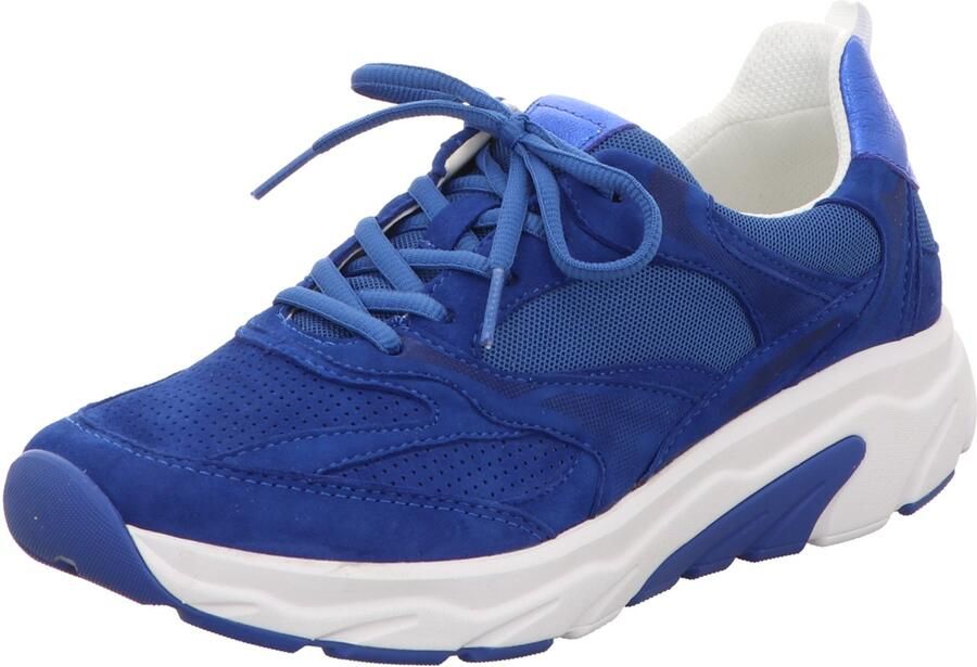 Gabor Rollingsoft Sneakers met sleehak comfortschoen halfhoge schoen veterschoen met logo op de hiel - Foto 2