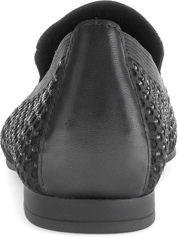 Gabor Instappers blokhak loafer comfortabele schoen met fonkelende strass-steentjes