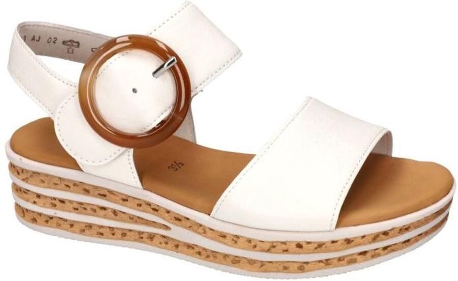 Gabor -Dames off-white-crÈme-ivoorkleur sandalen