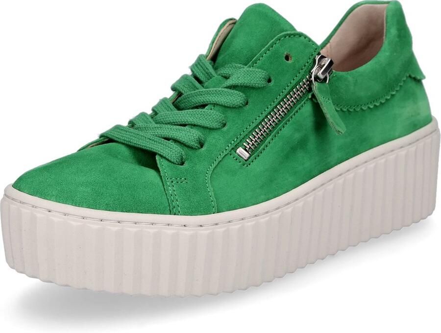 Gabor dames plateausneaker groen