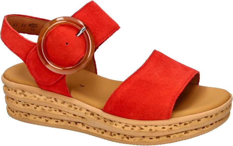 Gabor -Dames rood sandalen